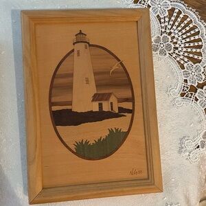Wooden Lighthouse Wall Art